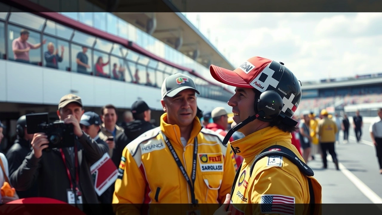 Ayrton Senna lors d'un événement communautaire