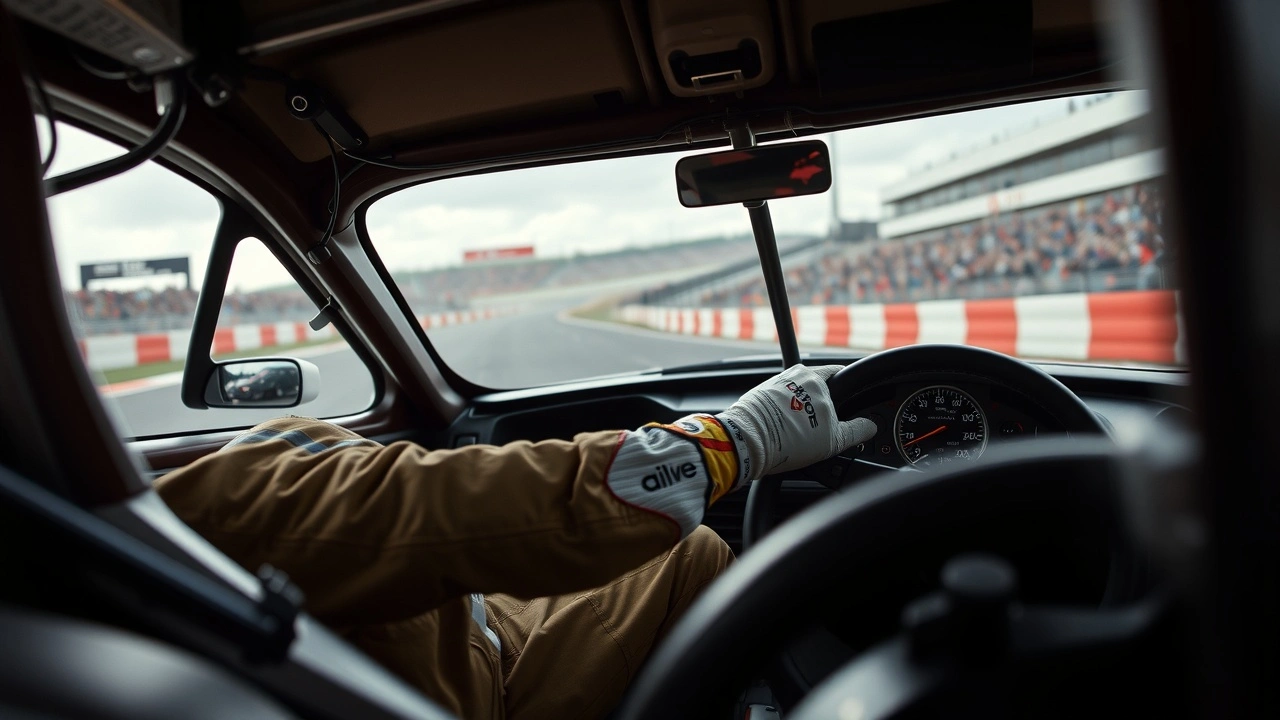 Nicolas Prost conduisant une voiture de course