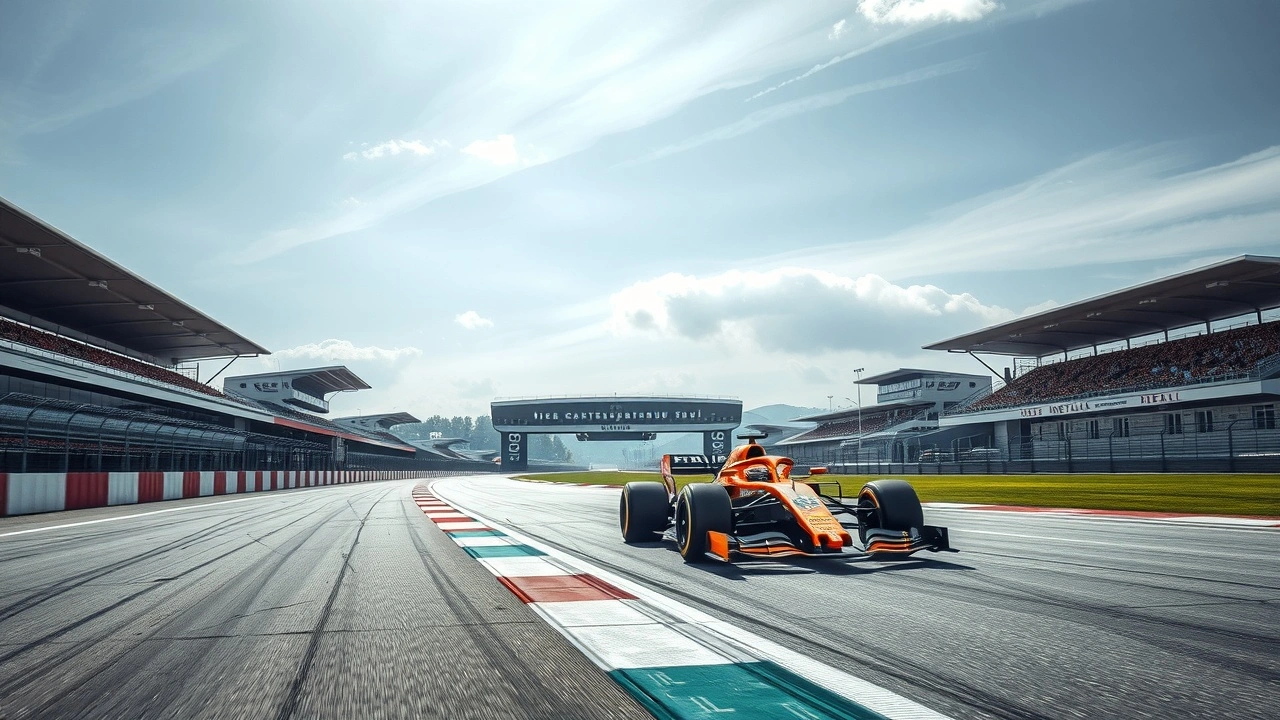 piste de course d'Imola avec une voiture de formule 1