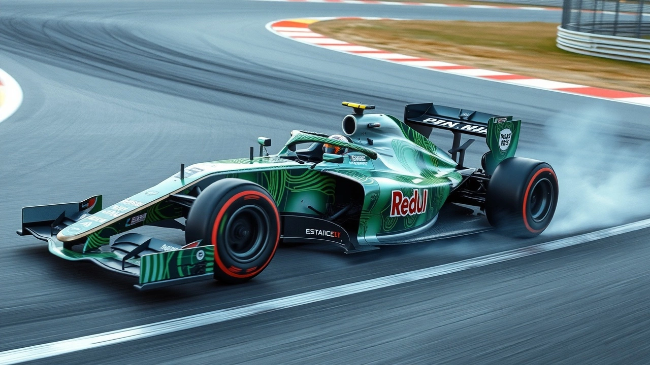 voiture de formule 1 fonctionnant avec une energie durable