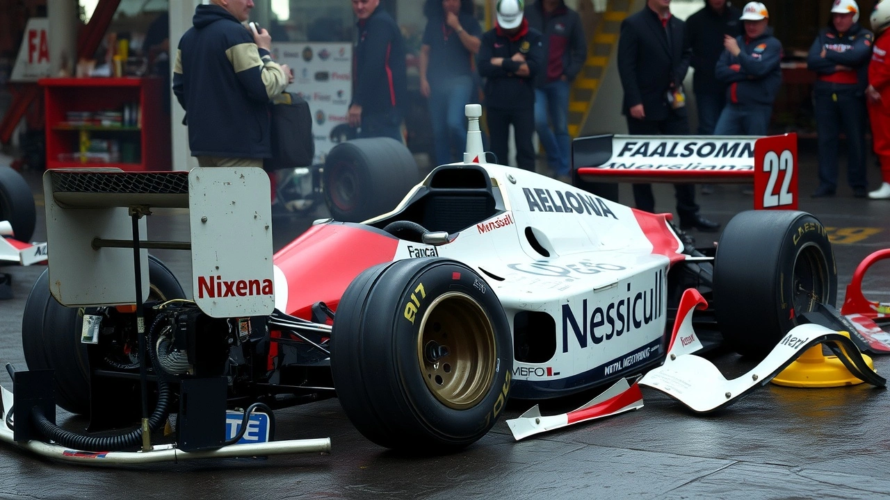 voiture d Ayrton Senna accidentee en 1994