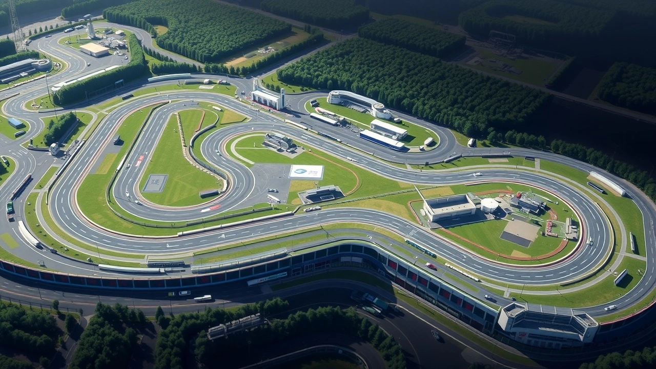 vue détaillée du circuit de Suzuka avec ses caractéristiques techniques