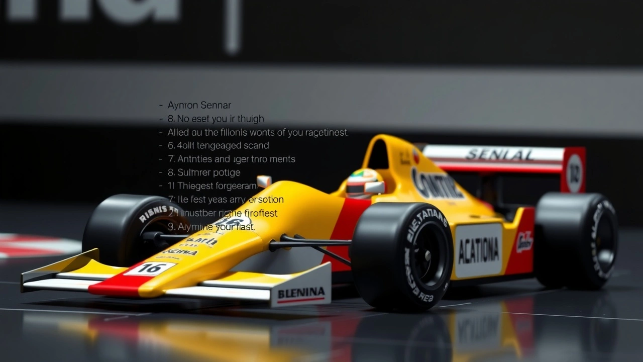 checklist sur des faits clés sur Ayrton Senna