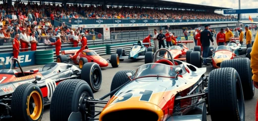 Une représentation photoréaliste des pilotes légendaires de la F1 et de l'impact des écuries.