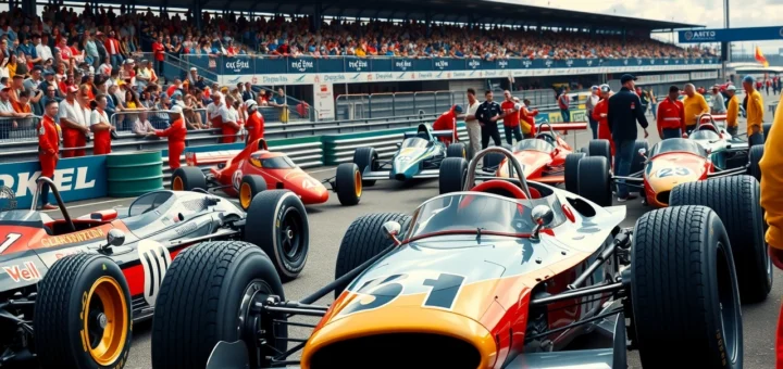 Une représentation photoréaliste des pilotes légendaires de la F1 et de l'impact des écuries.