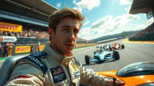 Nicolas Prost en pleine course, entre passion familiale et adrénaline.