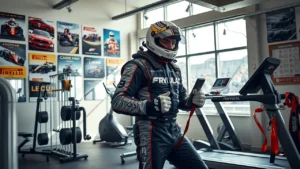 Une illustration des enjeux de la préparation physique pour les pilotes de sports automobiles.