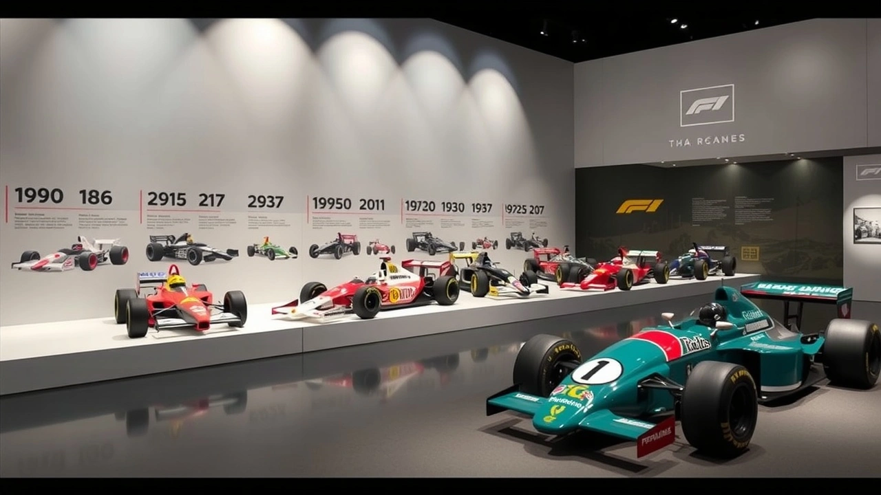 historique des voitures de Formule 1 à travers les décennies