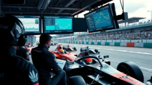 Illustration des avancées en télémétrie en Formule 1 et leur impact sur les stratégies de course.