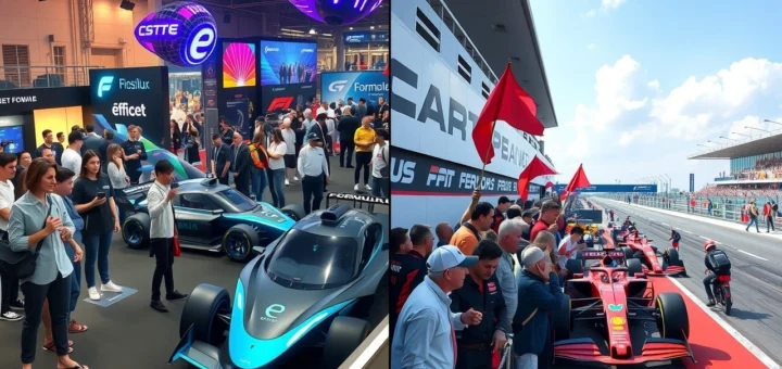 Une comparaison entre deux fanbases à un événement de Formule E et un événement de Formule 1.