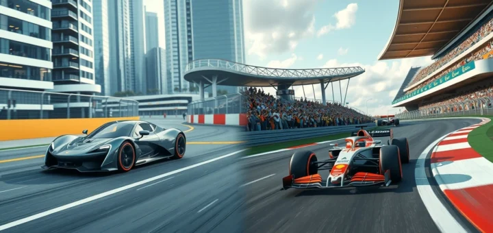 Comparaison entre la Formule E et la Formule 1 sur deux circuits