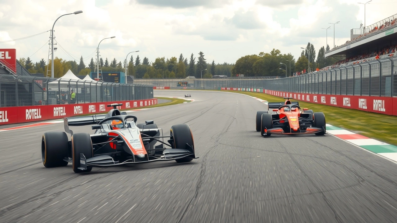 voiture de Formule E et Formule 1 en course