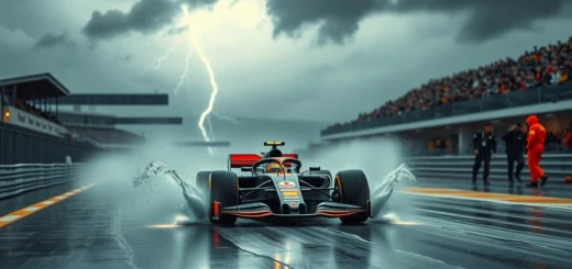 Une illustration montrant l'impact des défis climatiques sur les stratégies des équipes de Formule 1 en 2023.
