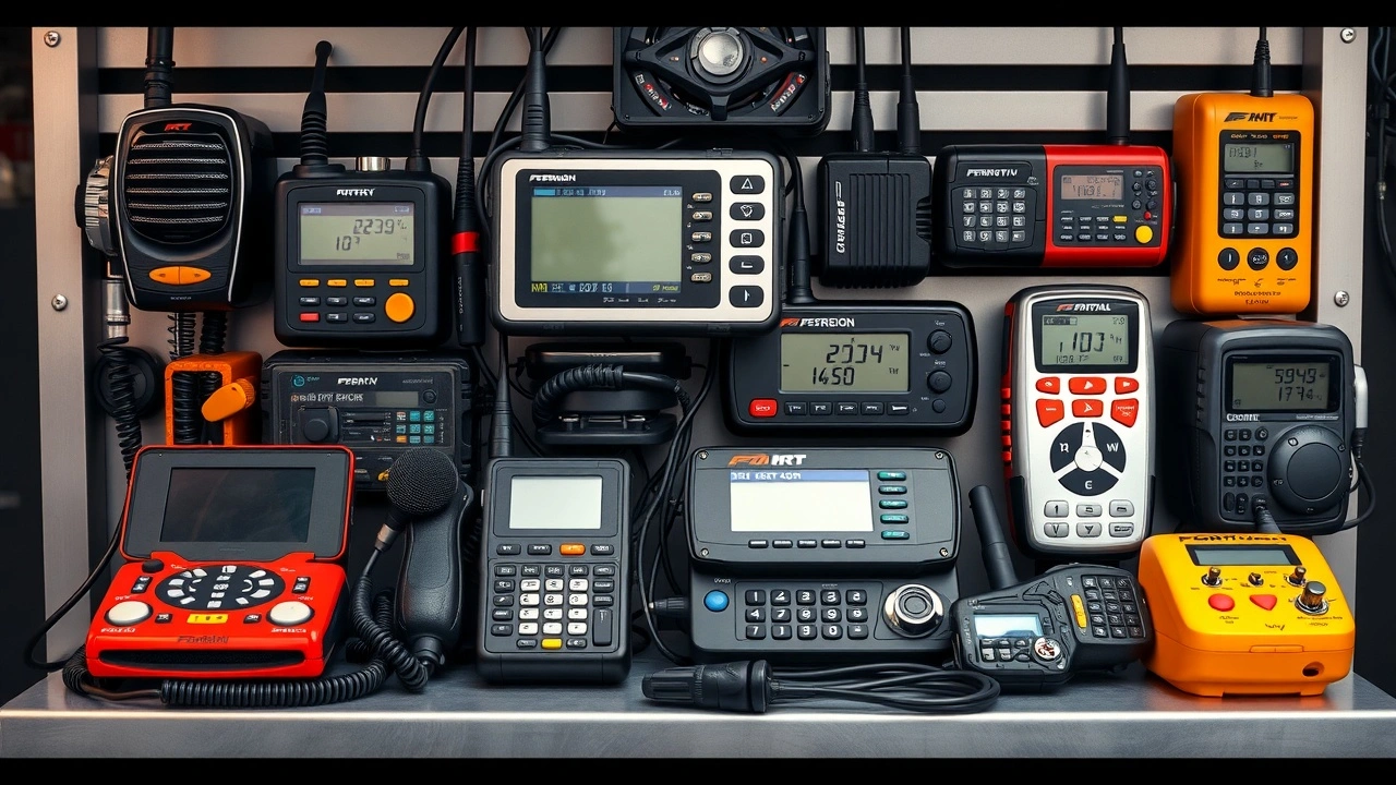 collection de dispositifs de communication de Formule 1
