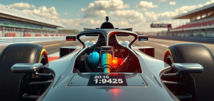 Une image montrant l'importance des systèmes de gestion de la température dans les monoplaces de Formule 1 modernes.