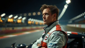 Un homme en milieu de course réfléchissant sur son parcours en tant que pilote.