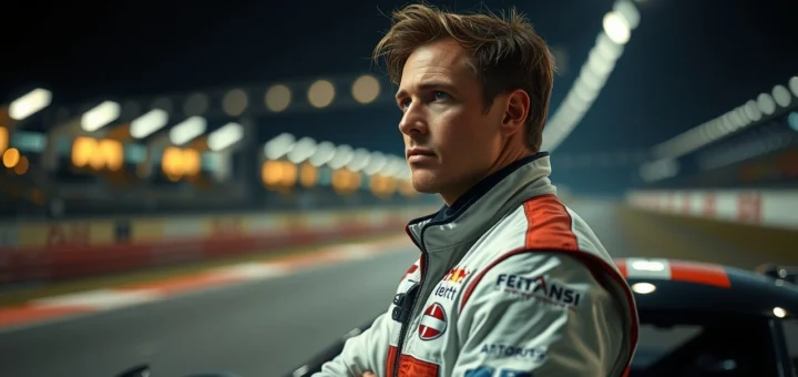 Un homme en milieu de course réfléchissant sur son parcours en tant que pilote.
