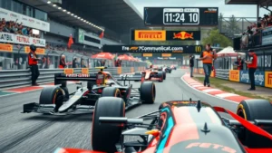 Image illustrant les technologies de communication en temps réel transformant les courses de Formule 1.