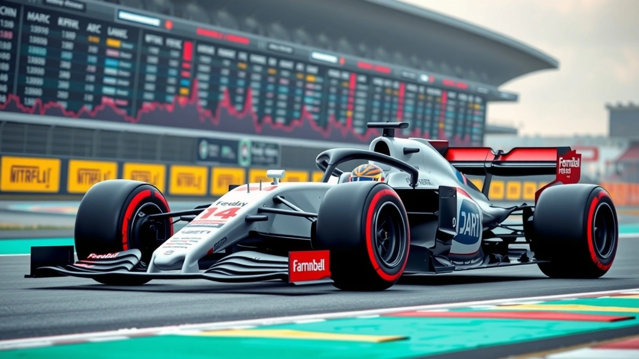 photo d'une voiture de Formule 1 sur circuit