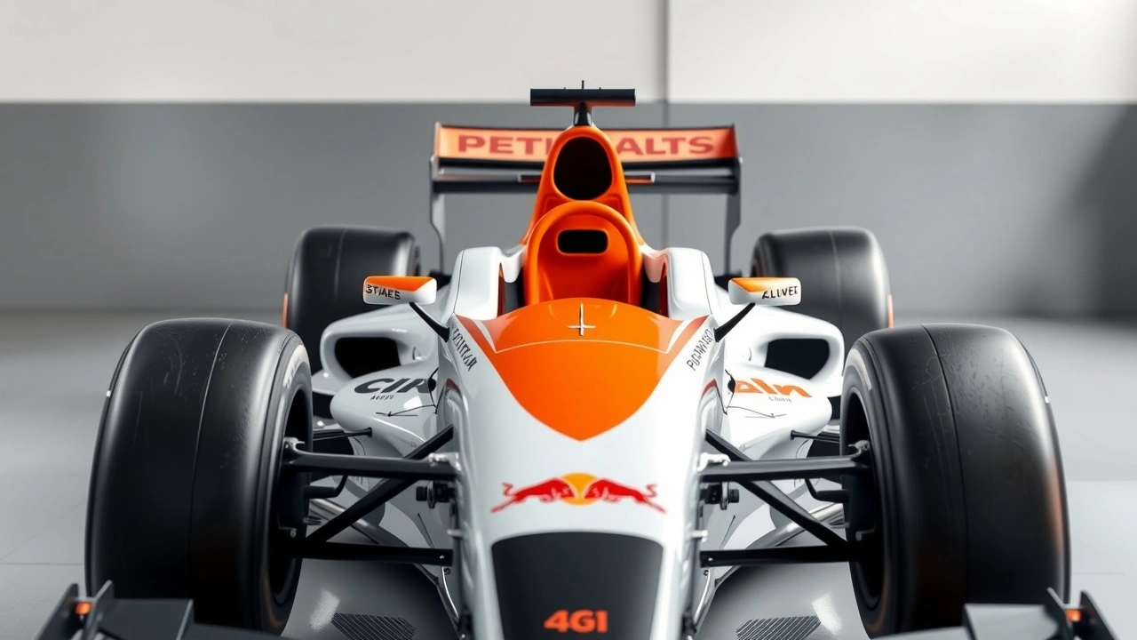 voiture de Formule 1 avec dispositifs de sécurité avancés