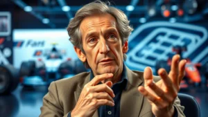 Alain Prost discute de l'avenir de la Formule 1 avec les jeunes pilotes.