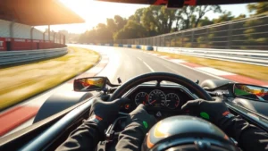 Une scène illustrant l'influence des systèmes de direction assistée sur la maniabilité des monoplaces en Formule 1.