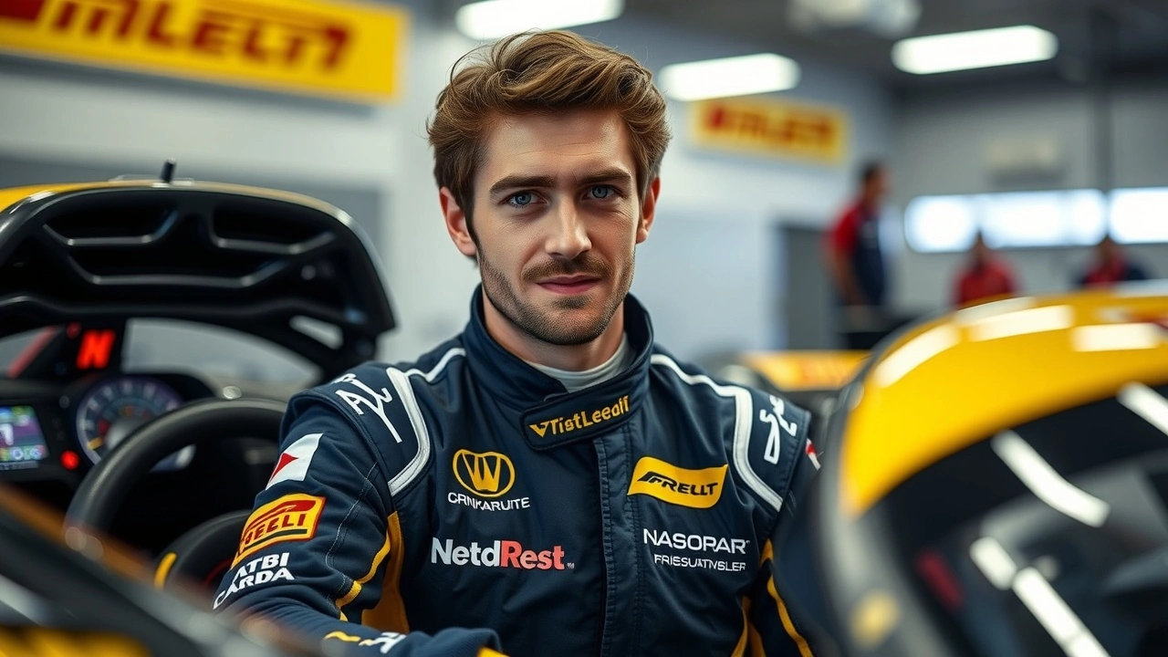 Nicolas Prost dans une voiture de course