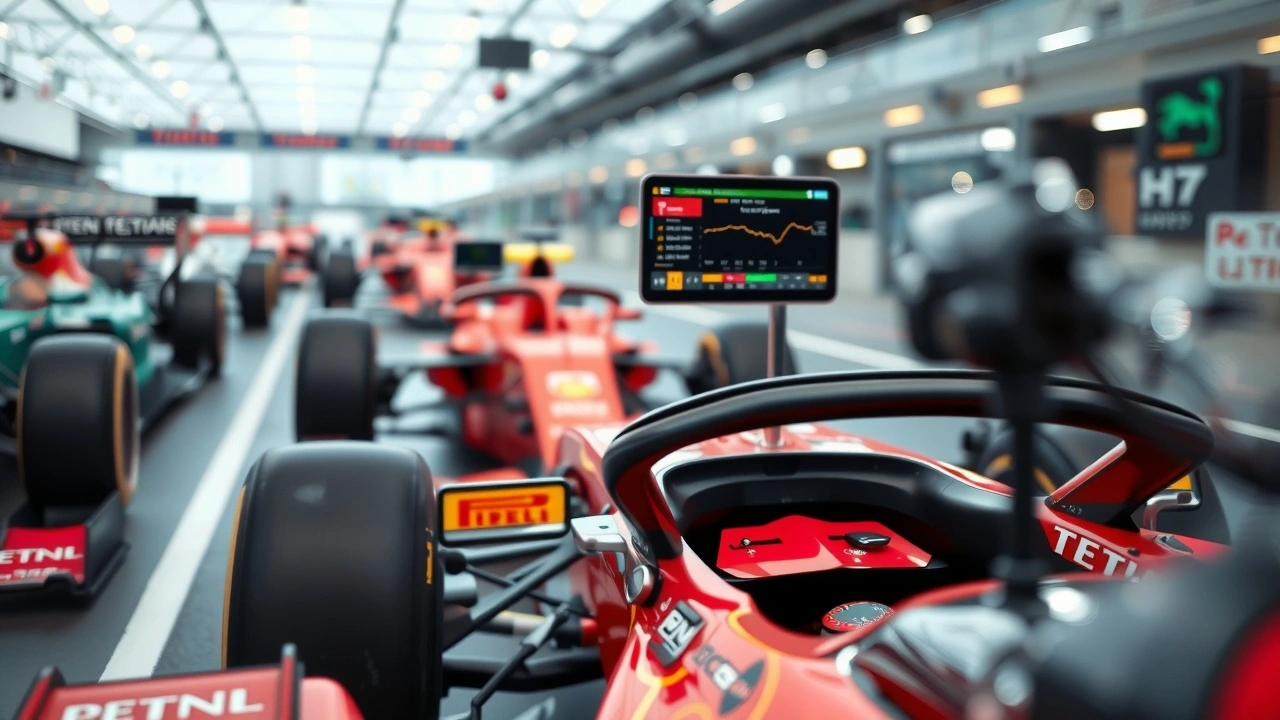 systèmes de télémétrie avancés dans des voitures de Formule 1