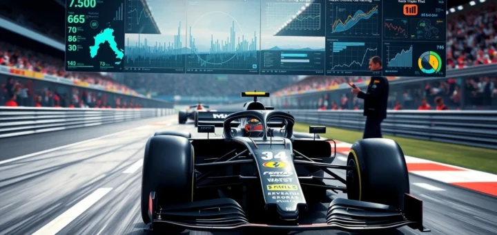 Une image illustrant les technologies avancées de télémétrie en Formule 1 en 2023.