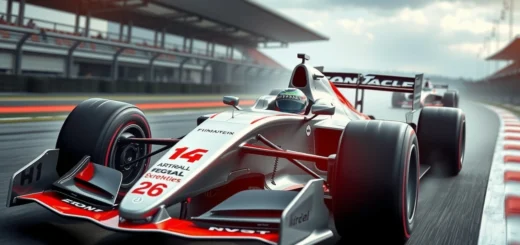 Une illustration des tendances récentes en conception de châssis en Formule 1, montrant l'influence sur la performance.