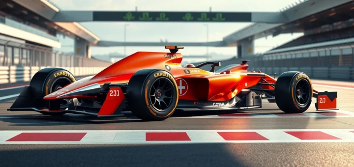 Illustration des tendances modernes du design automobile en Formule 1