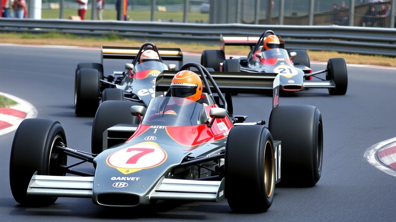 voiture de course de Formule 1 des annees 1970