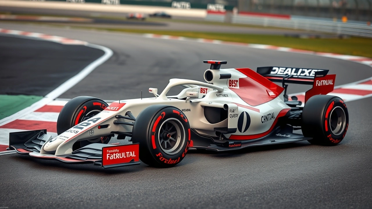 une voiture de Formule 1 sur un circuit