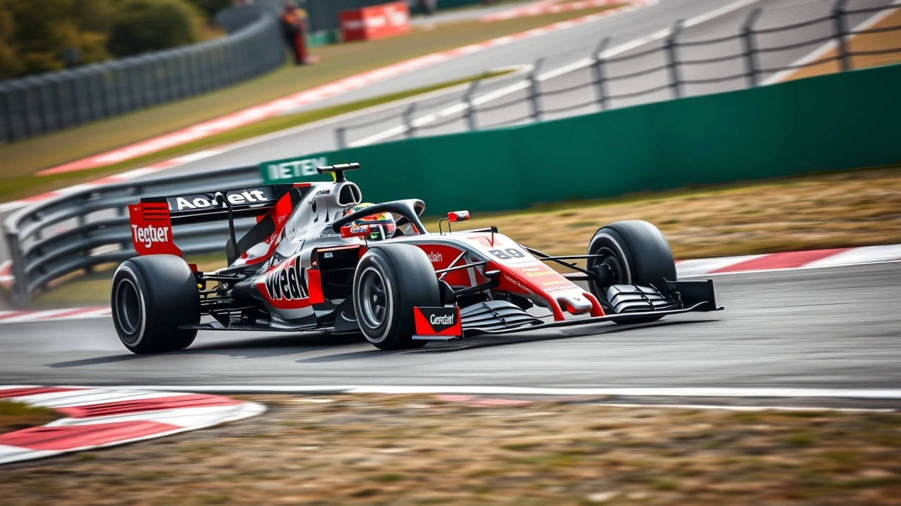 une voiture de Formule 1 sur une piste