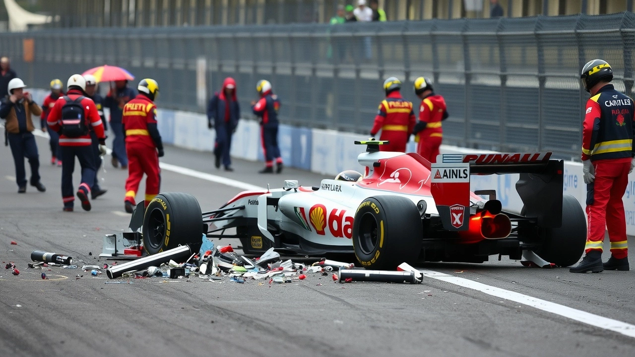 accident de formule 1 au circuit de suzuka