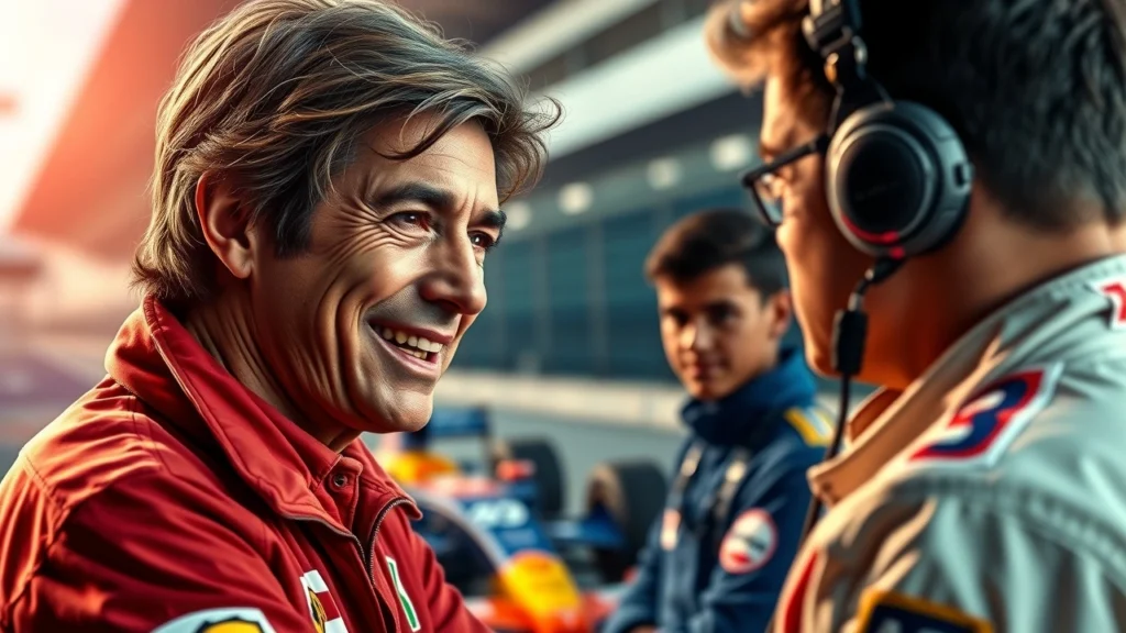 Un portrait d'Ayrton Senna montrant sa générosité et son engagement pour les jeunes pilotes.