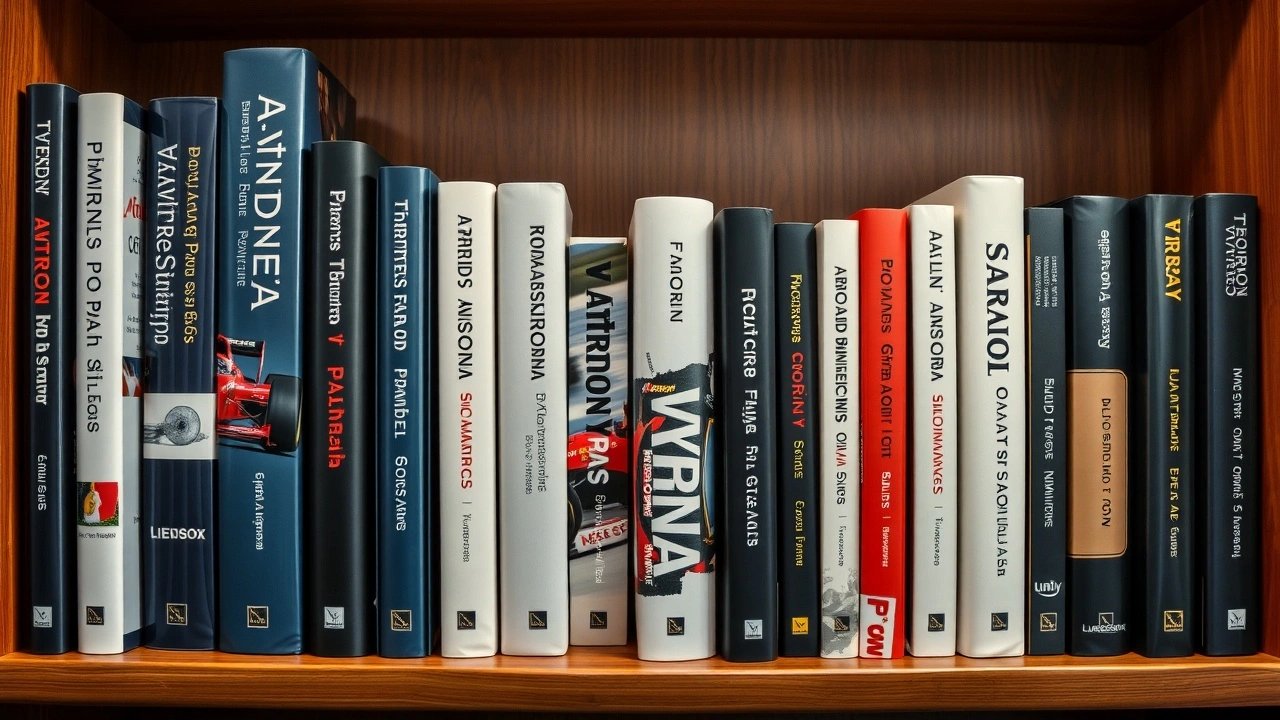 bibliotheque avec livres sur Ayrton Senna