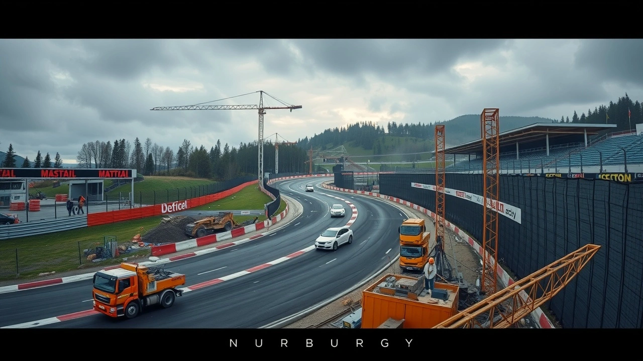Circuit de Nürburgring en cours de rénovation