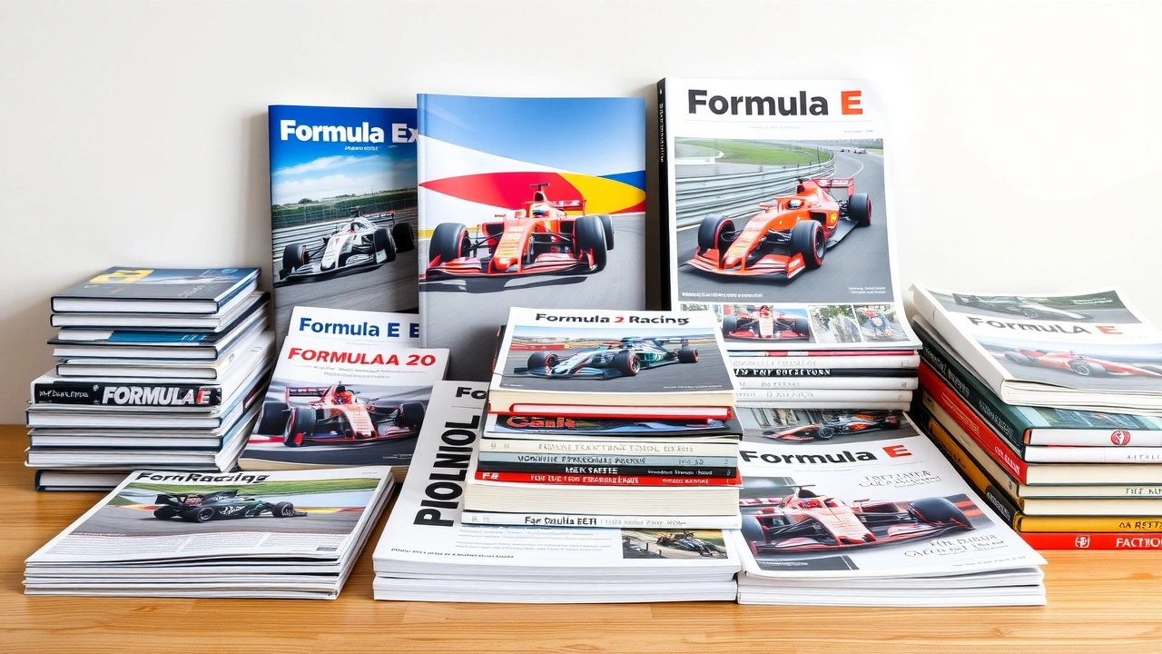 collection de livres sur la Formule E et la Formule 1
